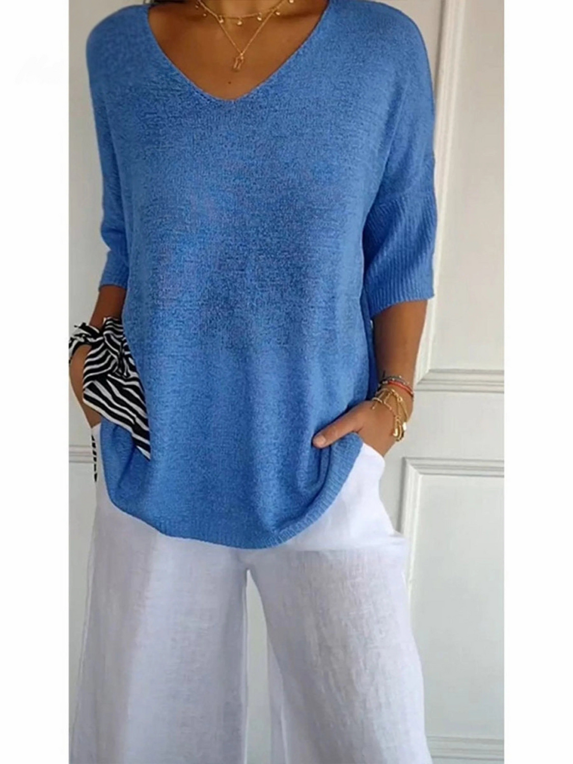Léa | Three-Quarter Sleeve Knit