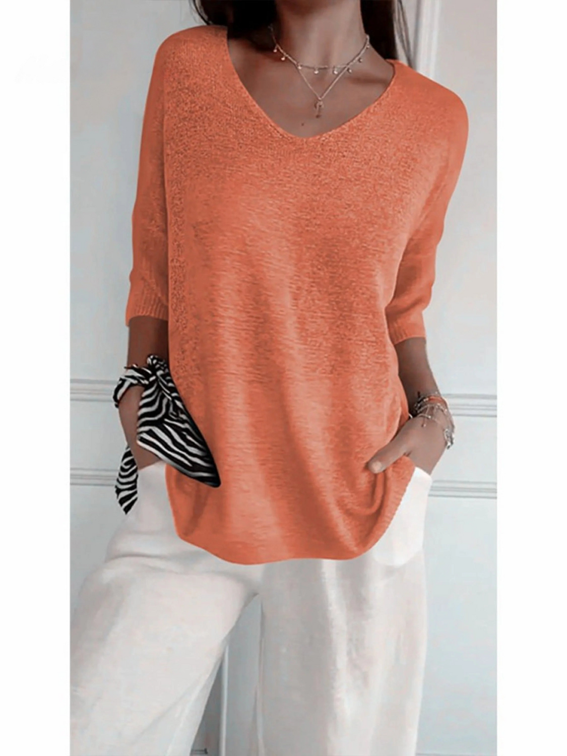 Léa | Three-Quarter Sleeve Knit