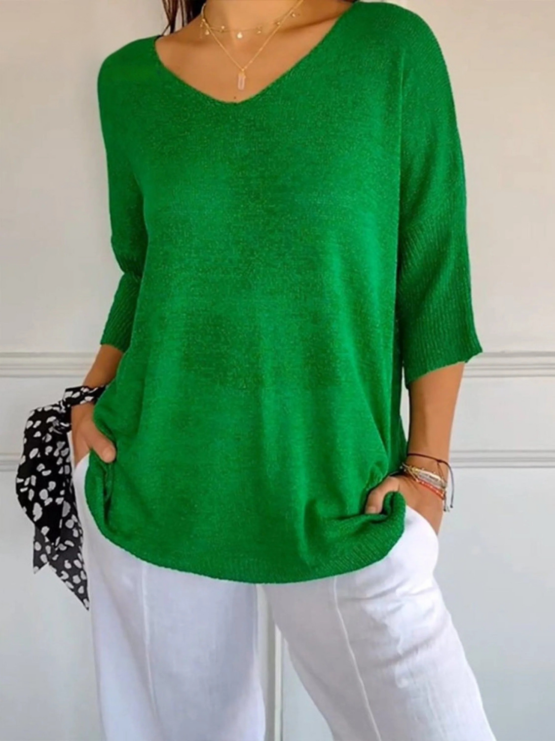 Léa | Three-Quarter Sleeve Knit