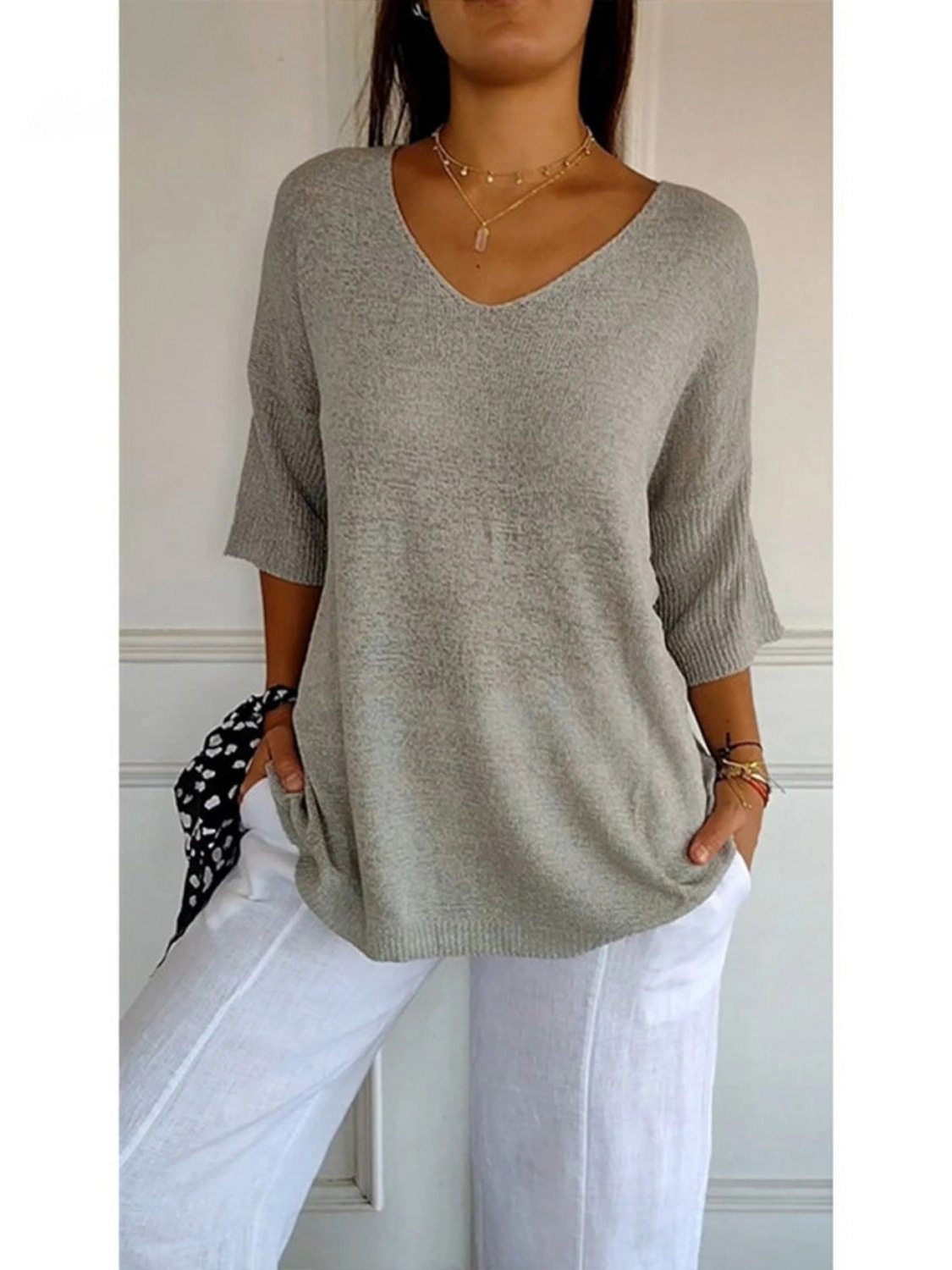 Léa | Three-Quarter Sleeve Knit