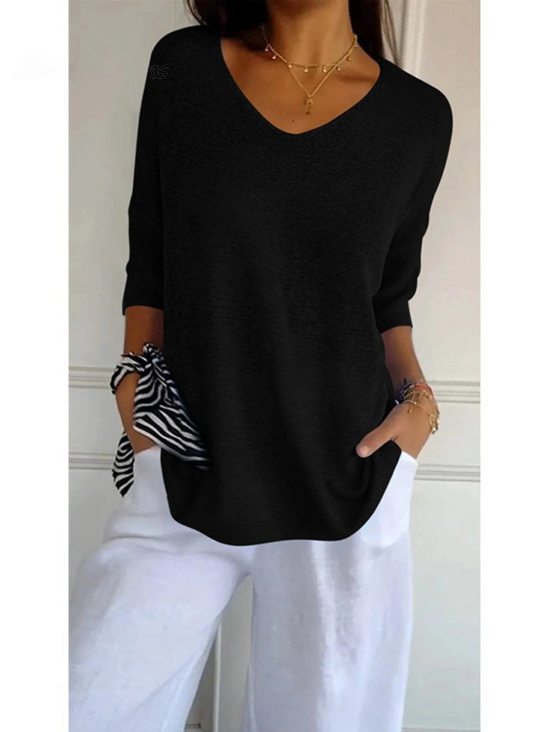 Léa | Three-Quarter Sleeve Knit