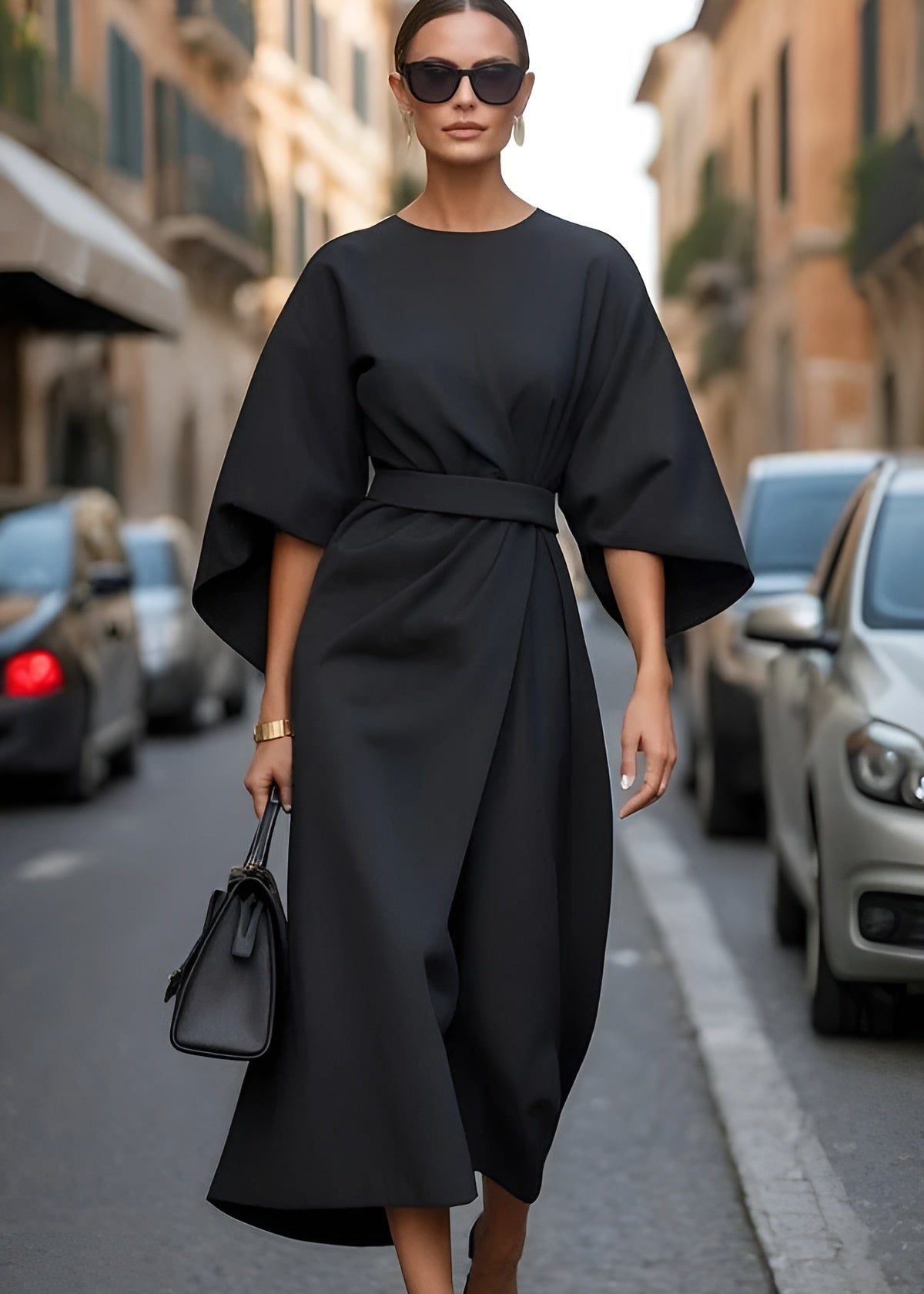 Valentina | Belted Maxi Dress