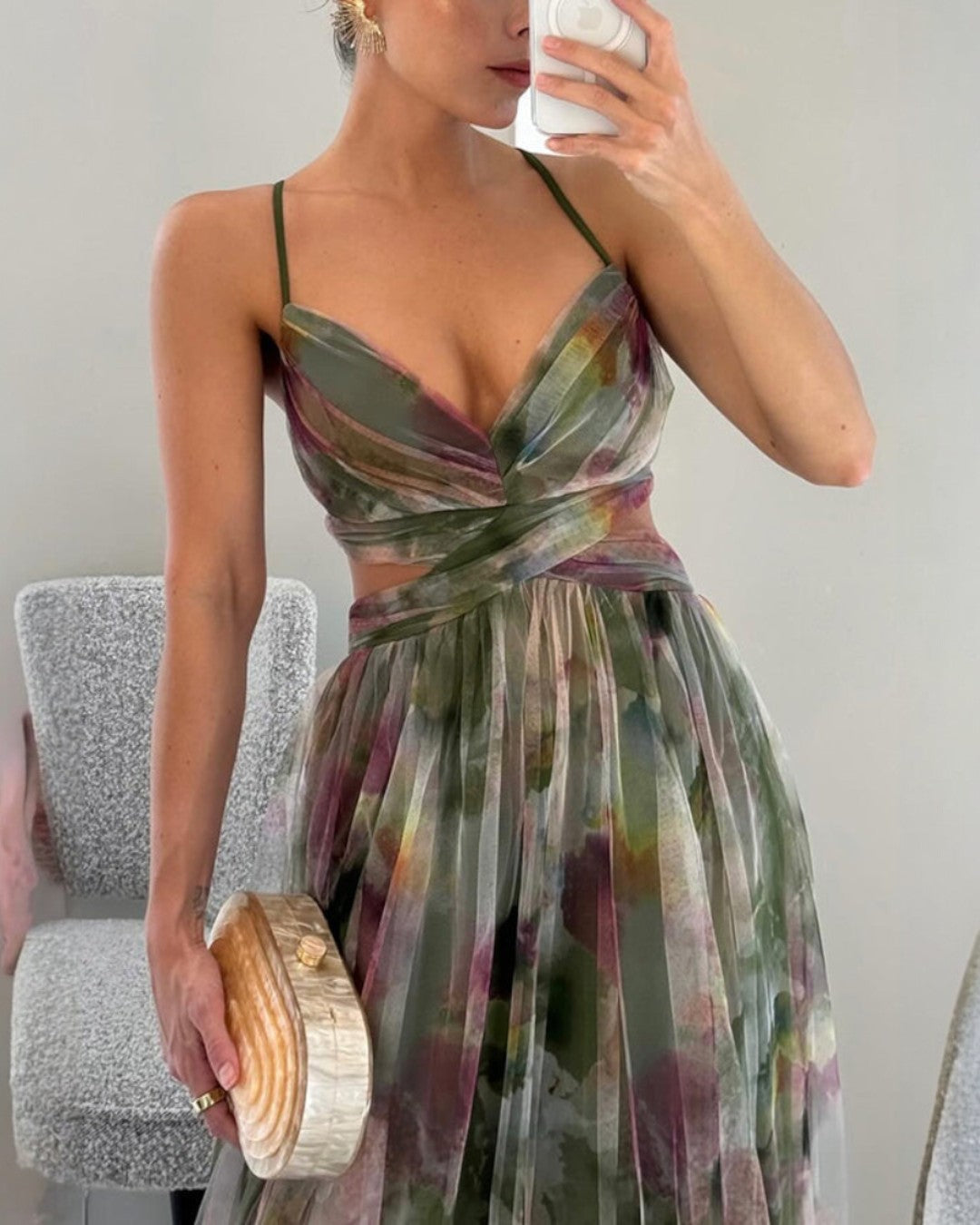 Aurora | Watercolor Floral Maxi Dress