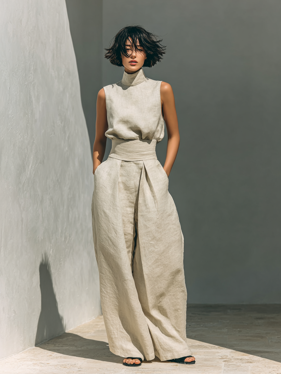 Tholakele | Minimalist Tank & Wide-Leg Set