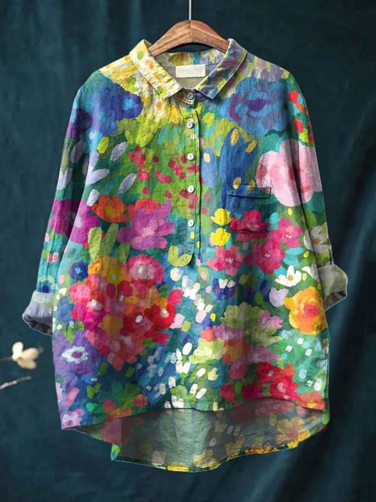 Aurora | Garden Watercolor Shirt