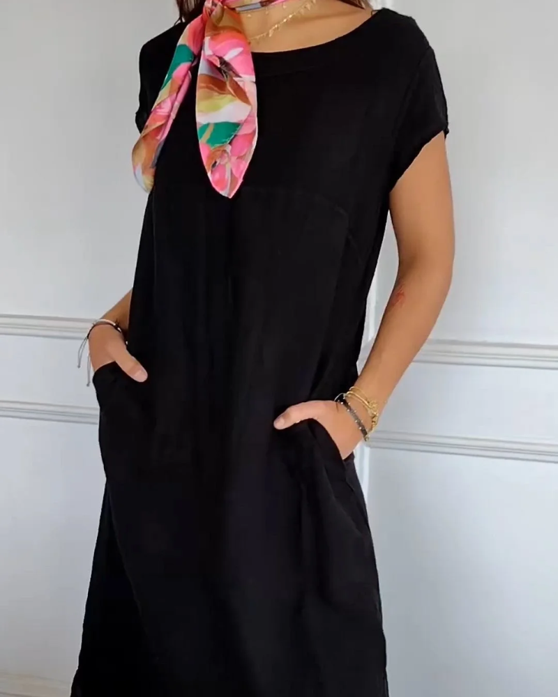 Nina | Relaxed Cotton A-Line Dress