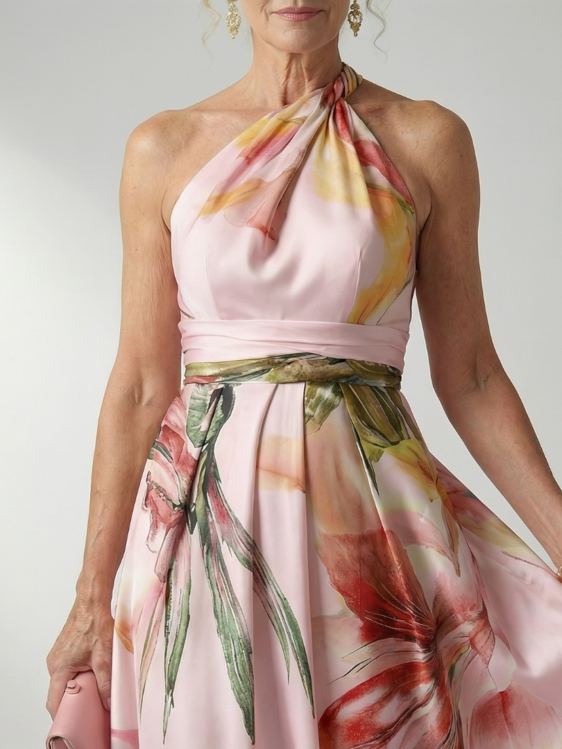 Isabelle | Light Floral Maxi Dress