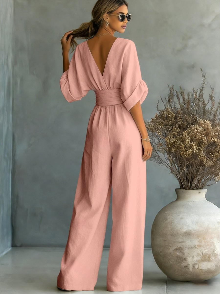 Nokwezisa | Essential V-Neck Jumpsuit