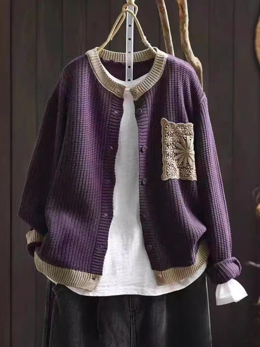 Gabrielle | Textured Knit Cardigan