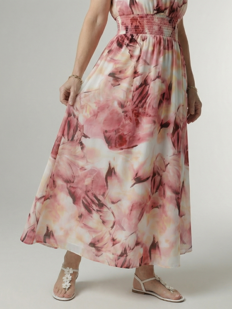 Céleste | Gathered Halter Midi Dress