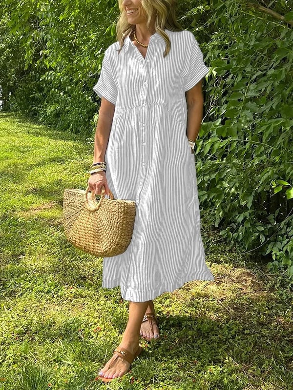Valentina | Flowing Cotton Maxi Dress