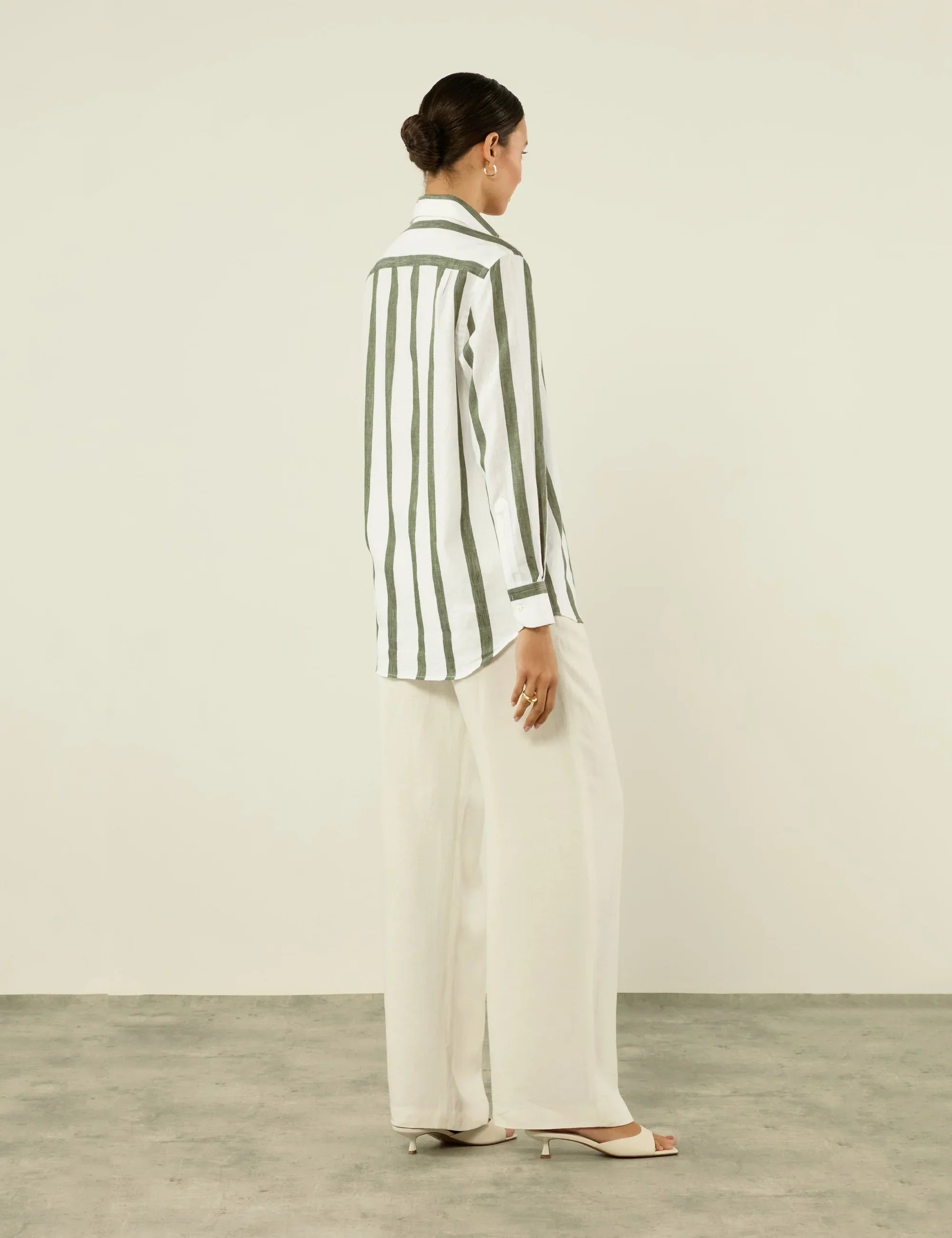 Nontokozo | Linen Cotton Stripe Shirt