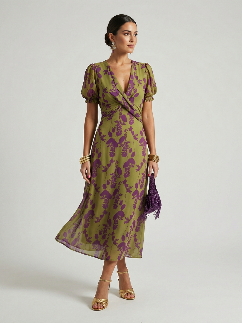Margot | Relaxed Floral Midi Dress
