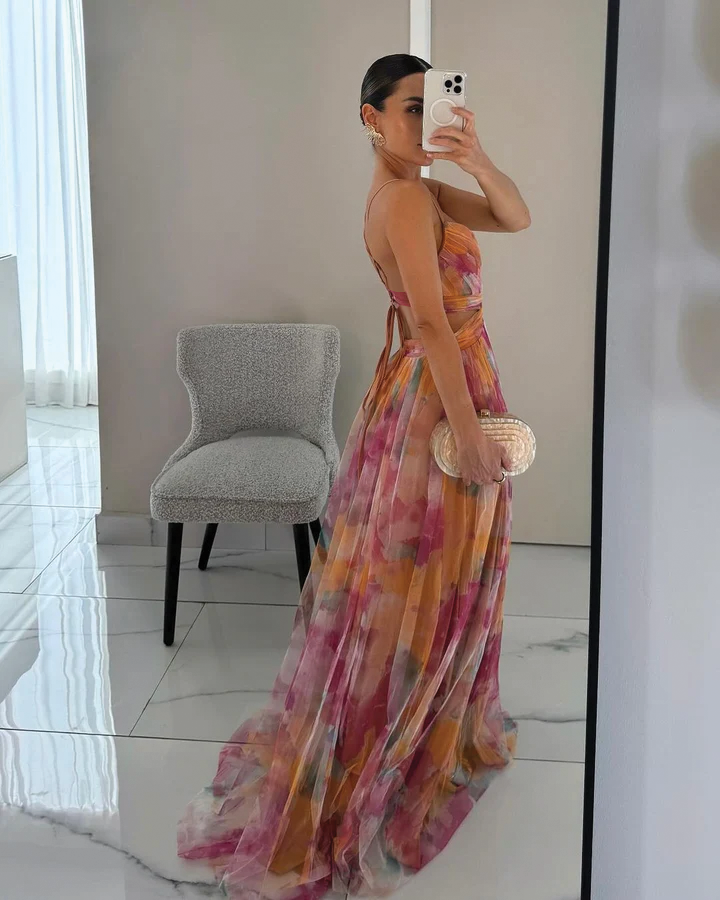 Rosalie | Classic Floral Midi Dress