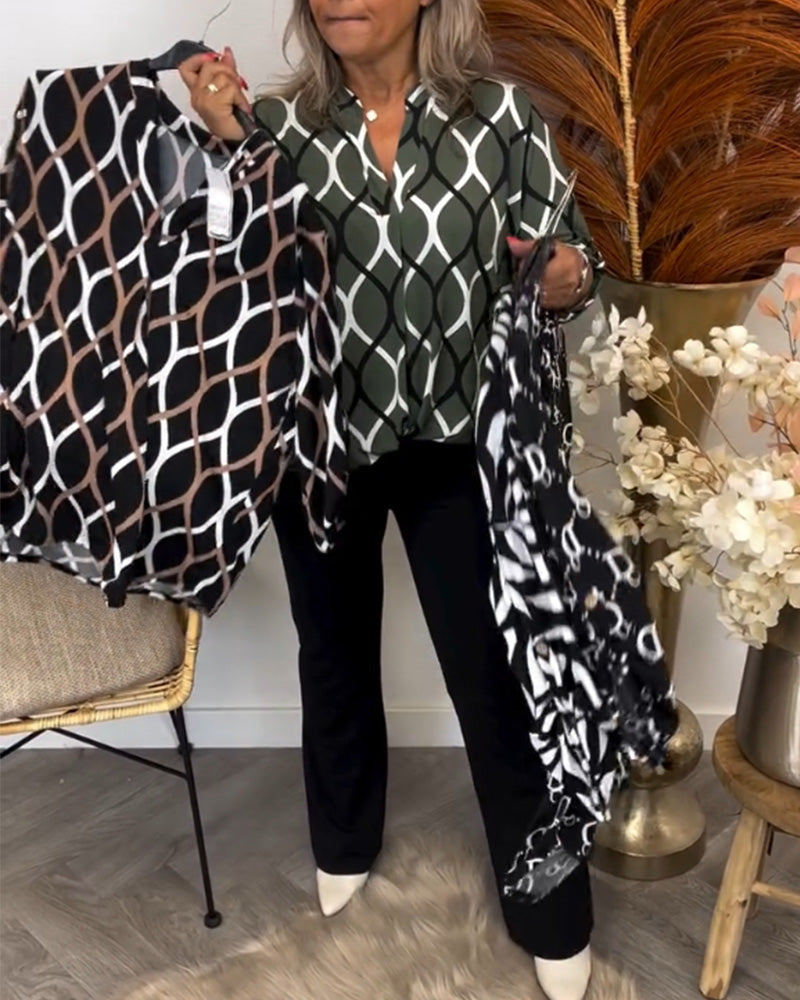 Gerda | Flattering Everyday Graphic Blouse