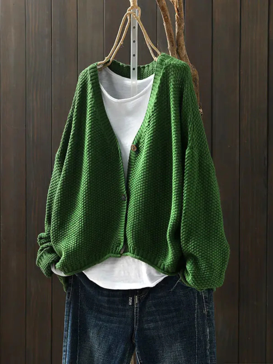 Émilie | Soft Knit V-Neck Cardigan
