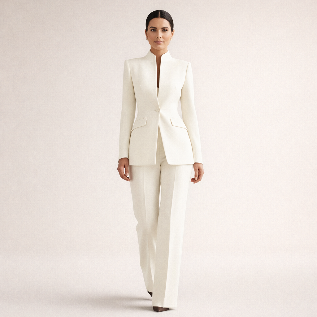 Thandi | Tailored Two-Piece Collarless Suit