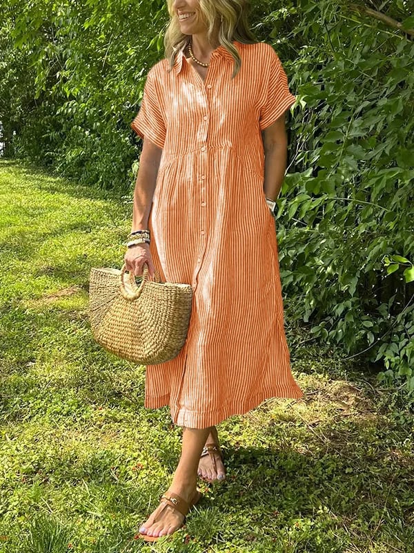 Valentina | Flowing Cotton Maxi Dress