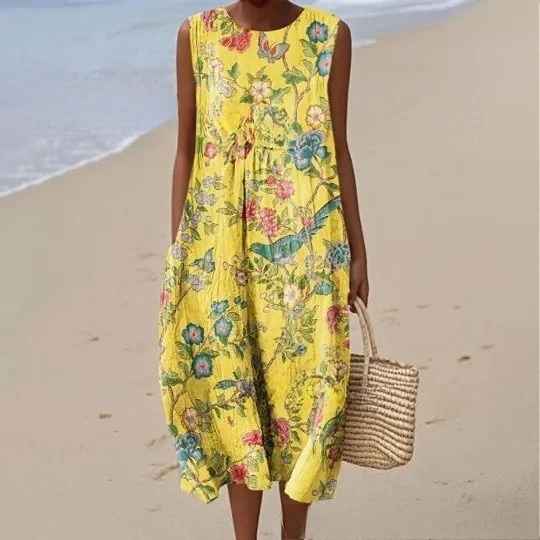 Delphine | Vintage-Inspired Flowy Summer Dress
