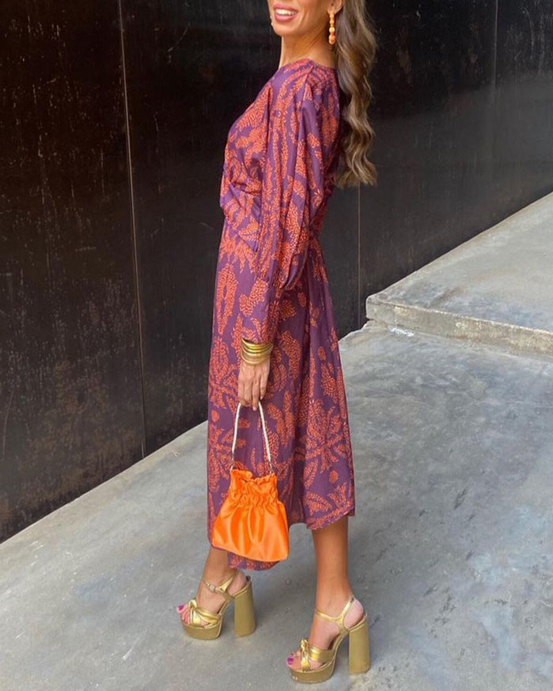 Chloé | Flowy V-Neck Midi Dress