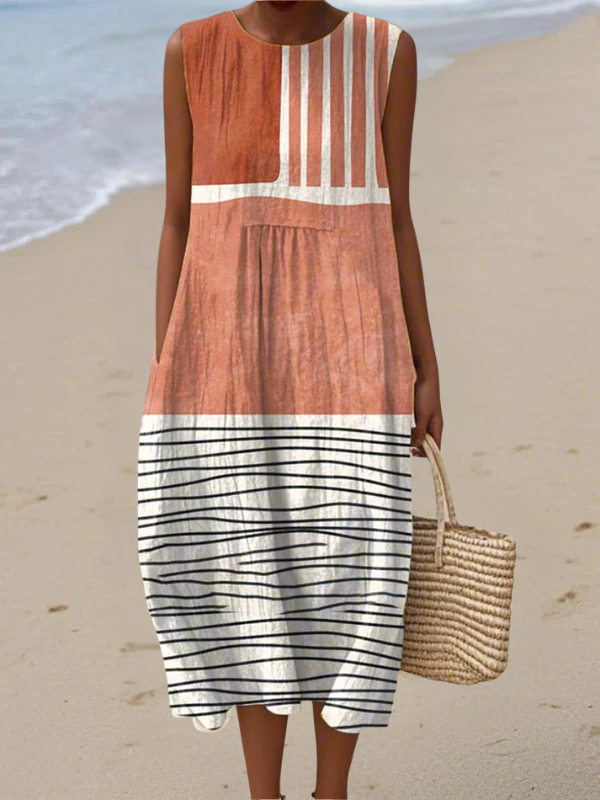 Chloé | Striped Midi Dress