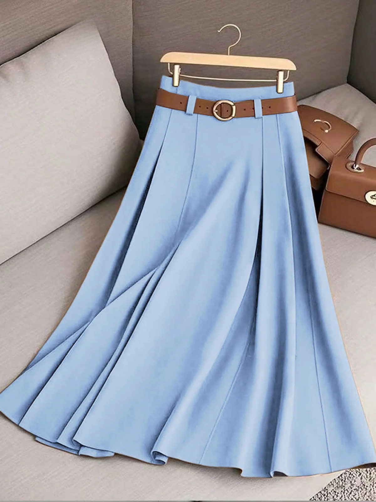 Vivienne | High Waist A-Line Skirt