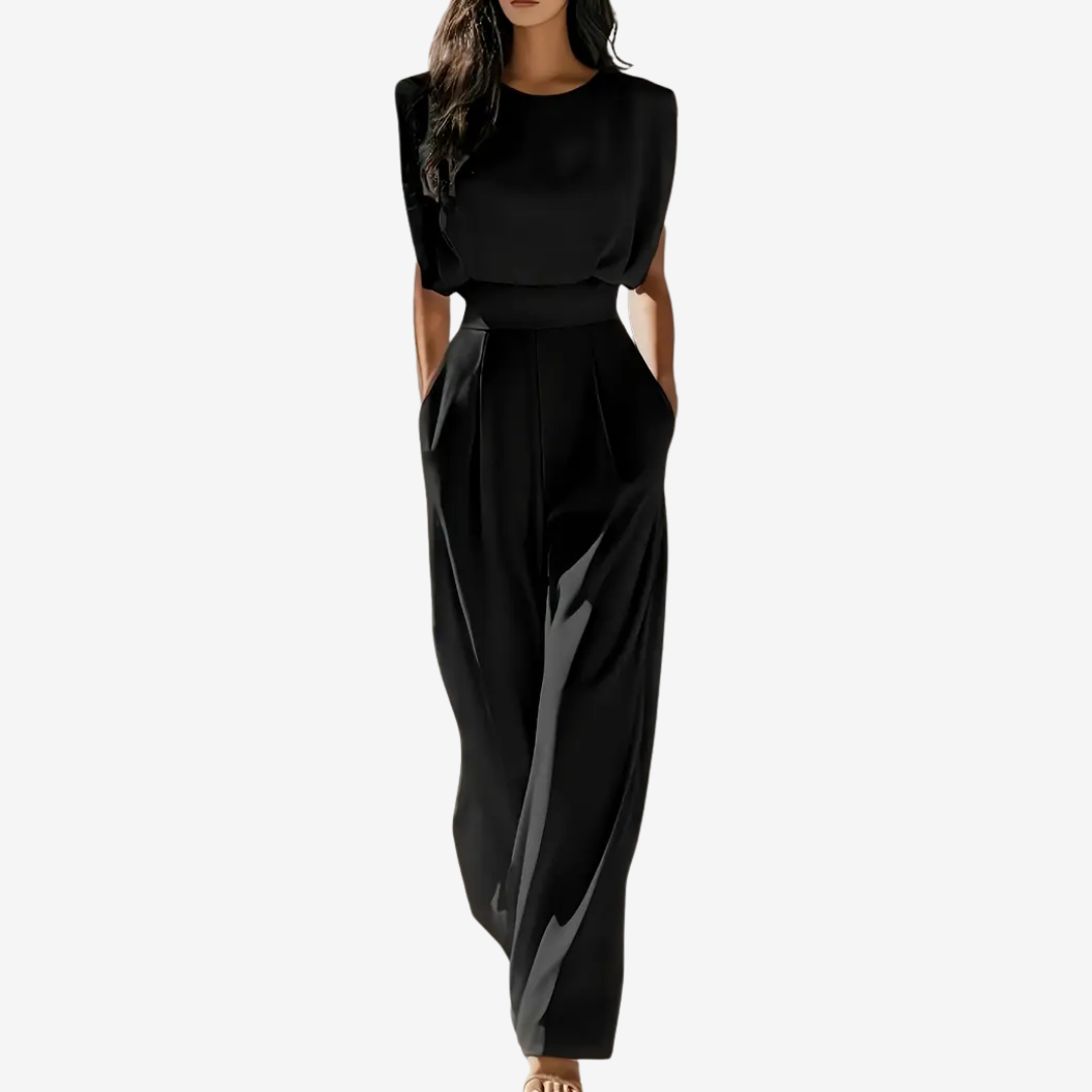 Relebohile | Belted Fluid Jumpsuit