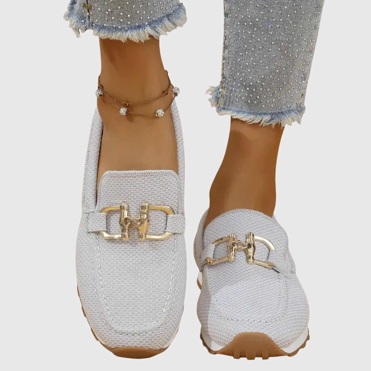 Ntombifikile | Orthopedic Loafer-Sneaker Gold Detail