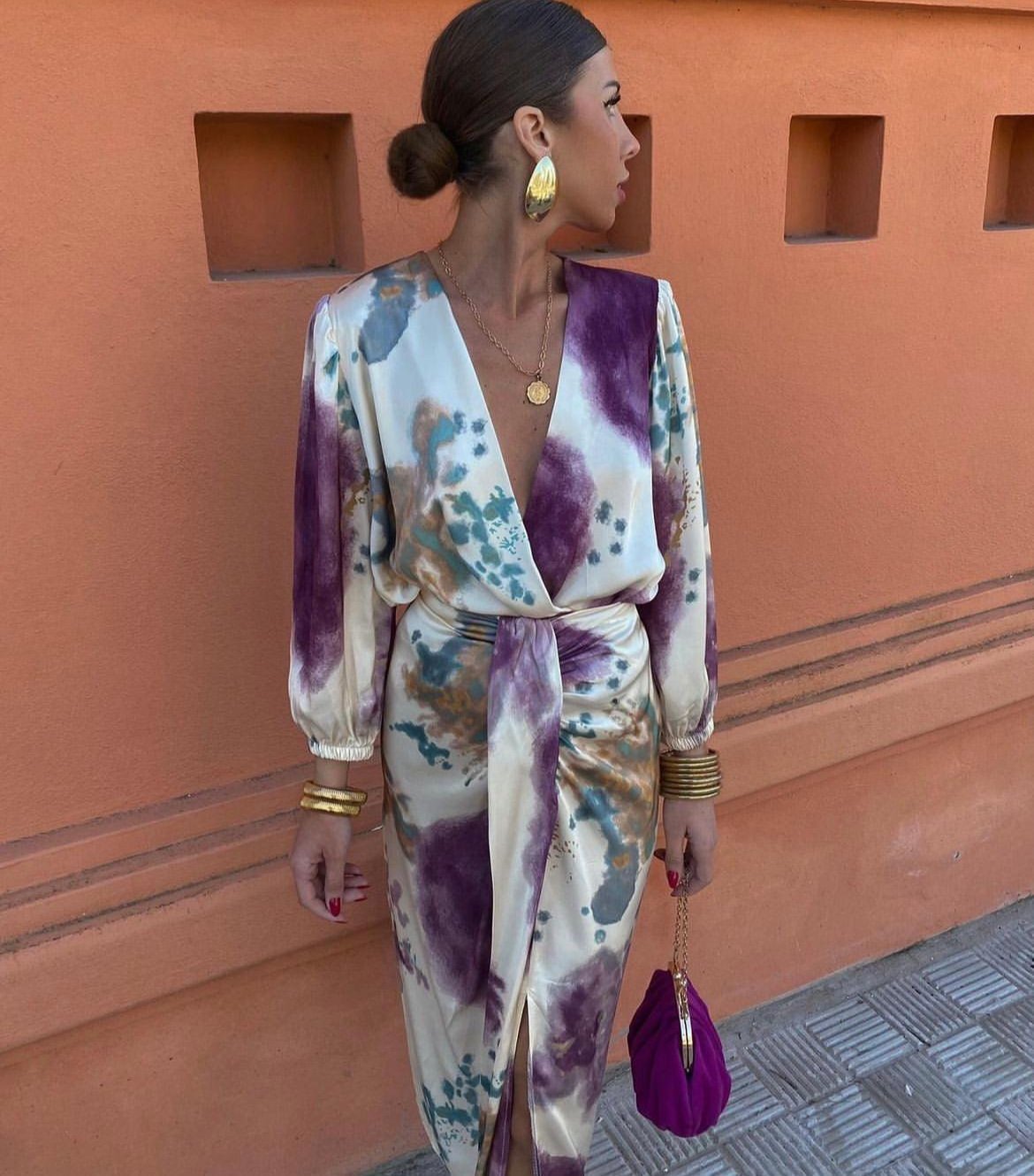 Valentina | Crossover V-Neck Dress