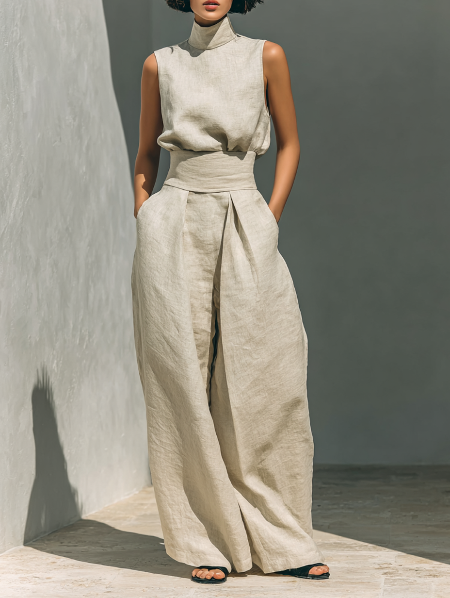 Tholakele | Minimalist Tank & Wide-Leg Set