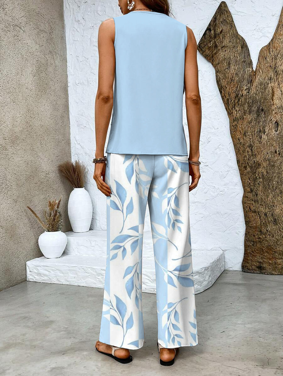 Élodie | Layered Top & Wide-Leg Set