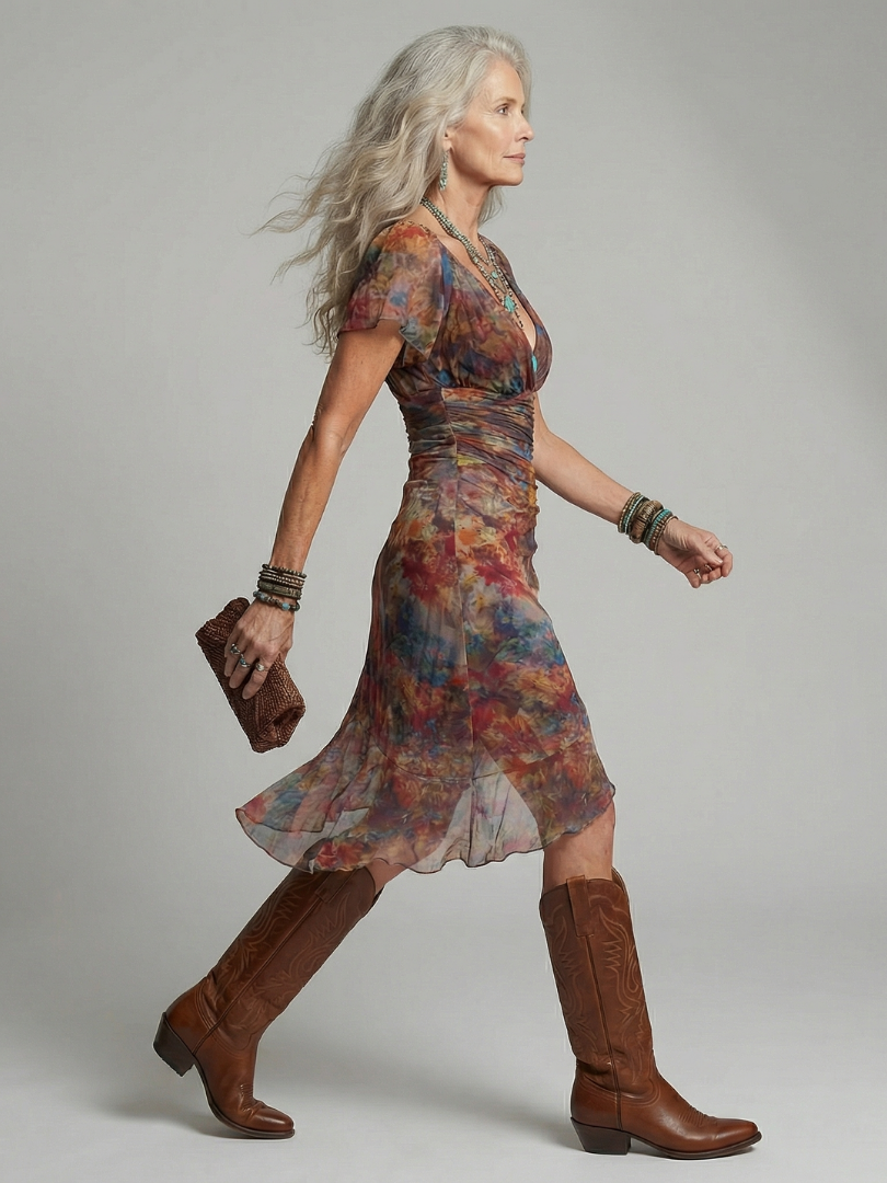 Noémie | Gathered Halter Midi Dress