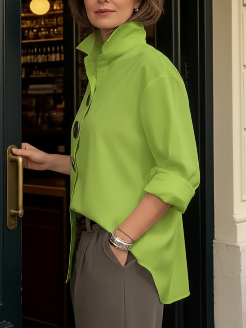 Sphelele | Statement Button Stand Collar Blouse