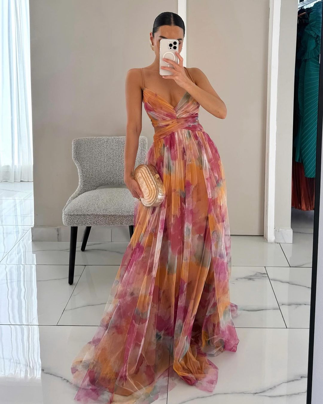Rosalie | Classic Floral Midi Dress