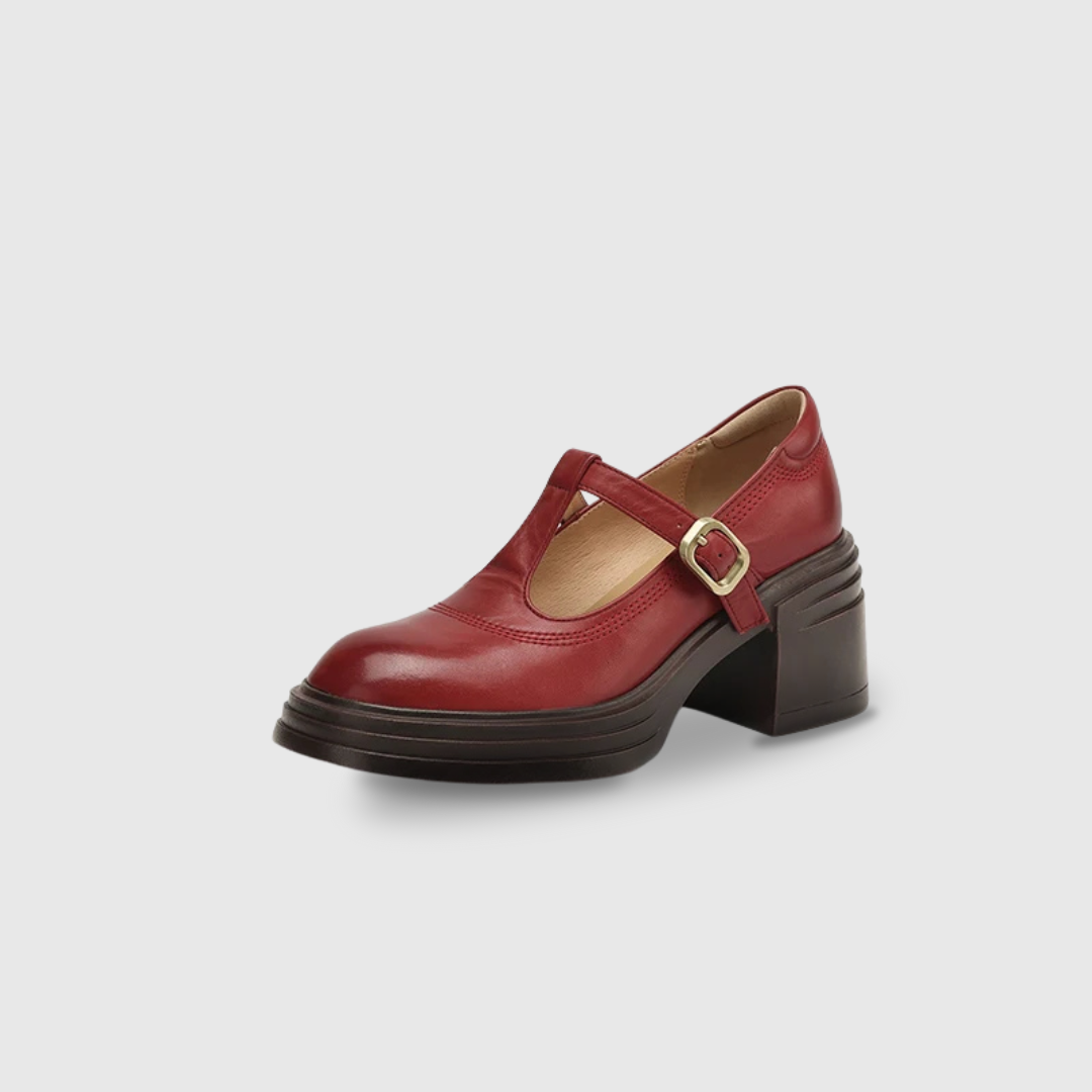 Anaïs | Block Heel Vintage Pumps