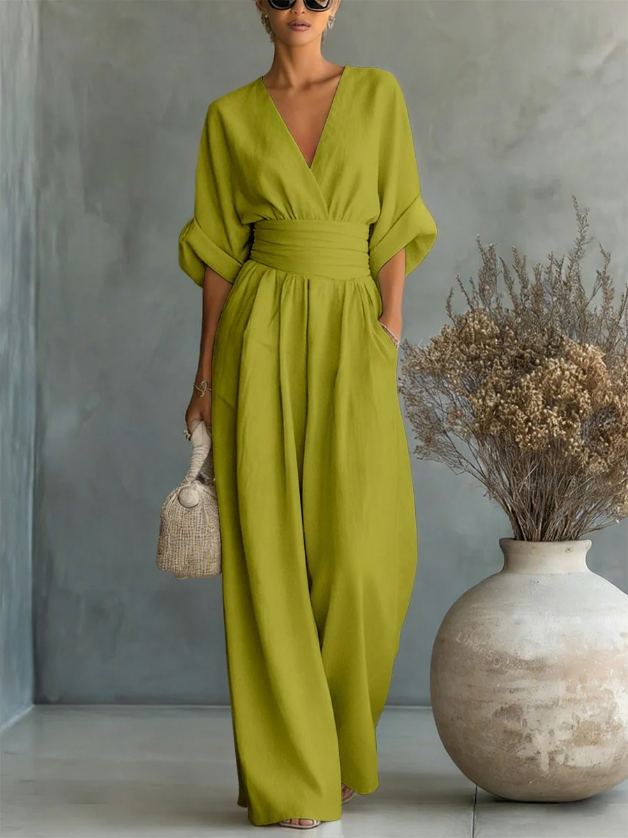 Nokwezisa | Essential V-Neck Jumpsuit