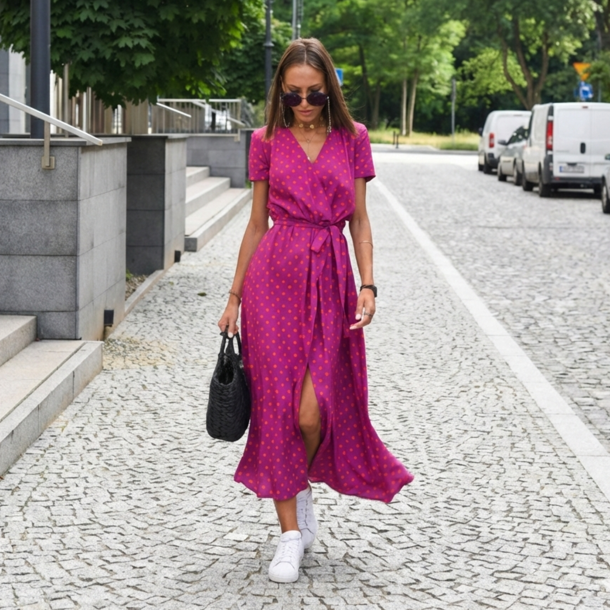 Olivia | Floral Midi Spring Dress
