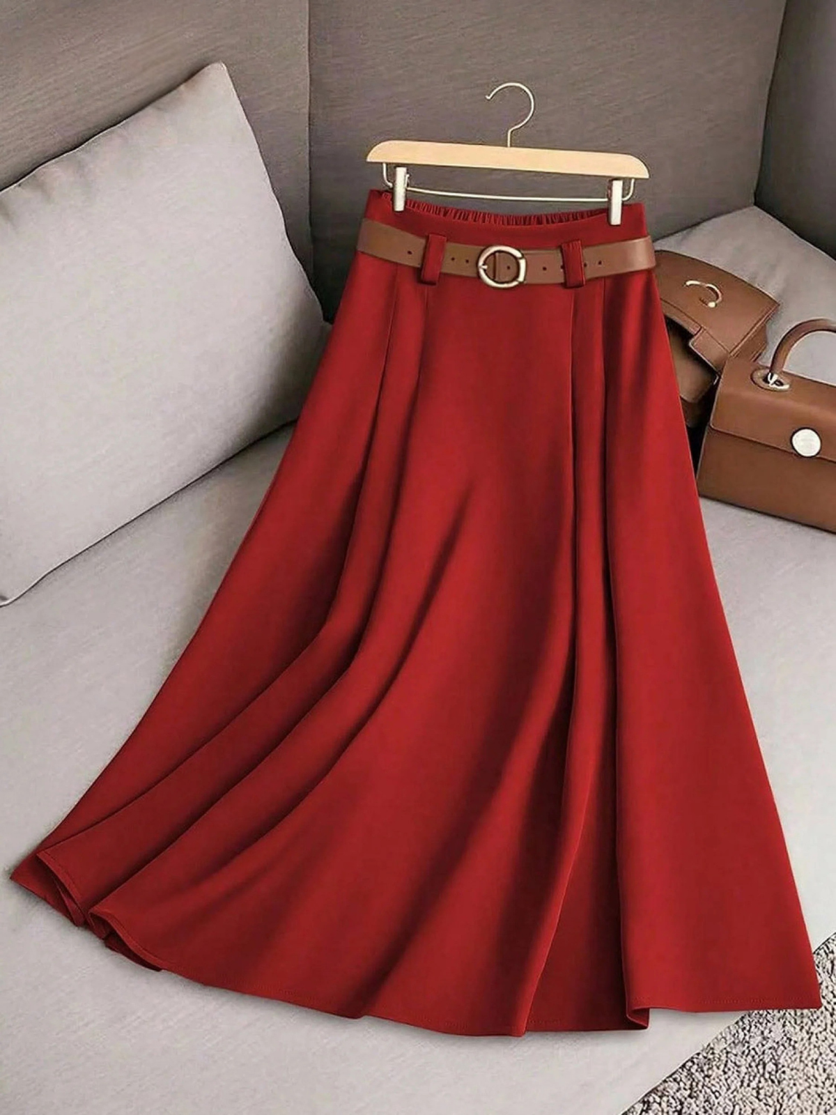Vivienne | High Waist A-Line Skirt