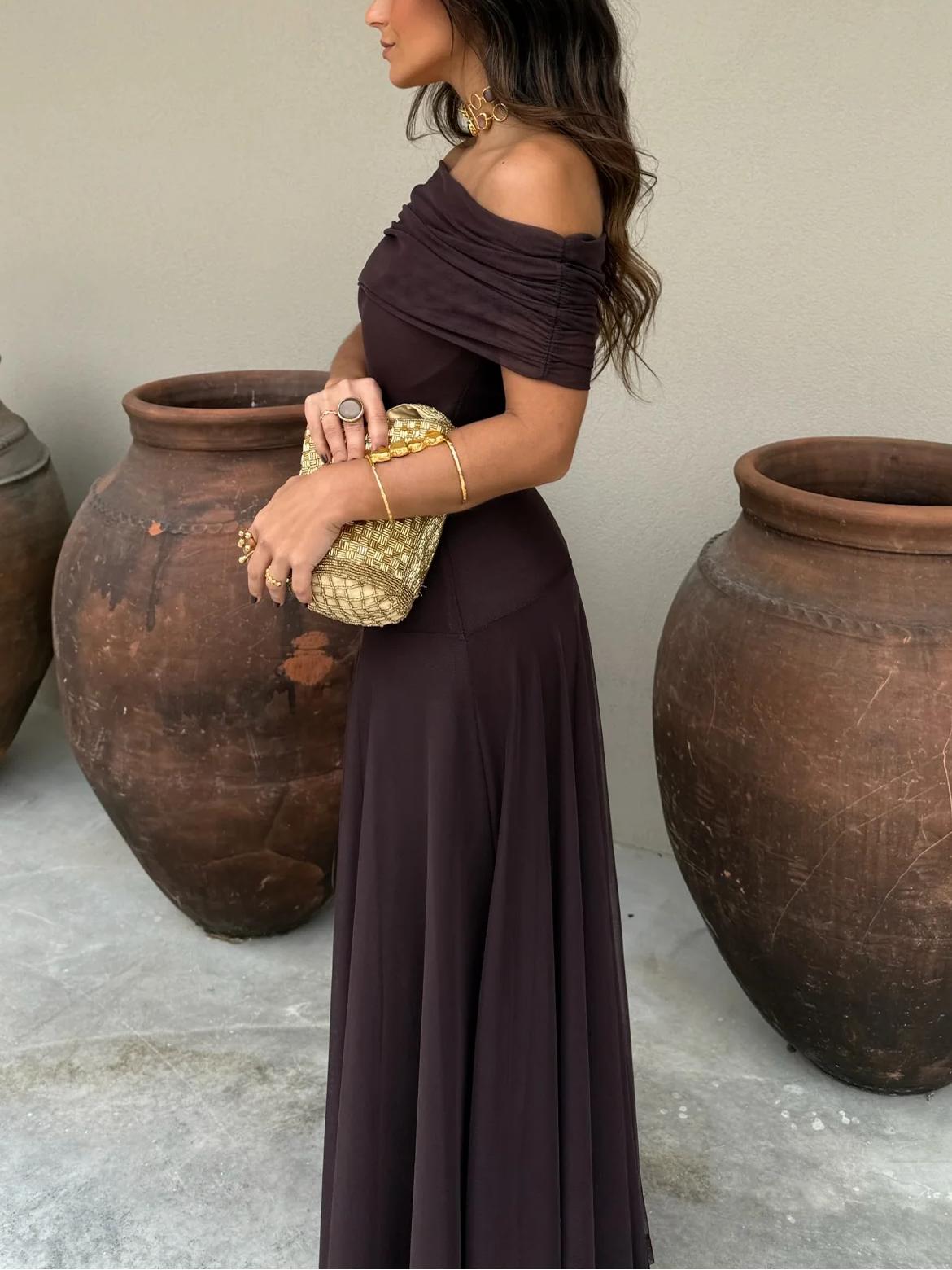 Lucienne | Delicate Mesh Silhouette Dress