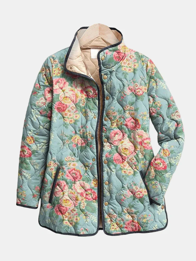 Rosalie | Quilted Floral Print Jacket