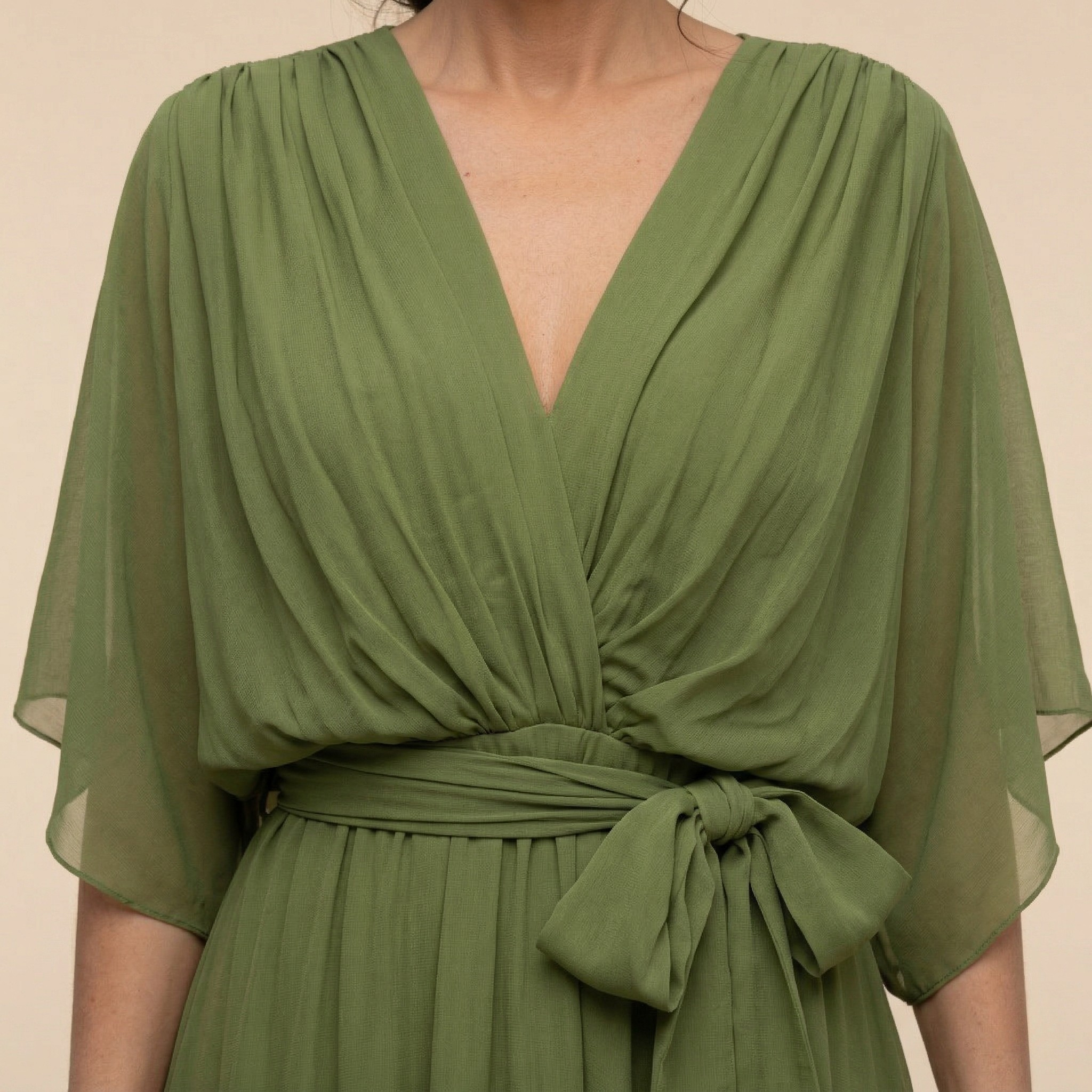 Carina | Elegant V-Neck Maxi Dress