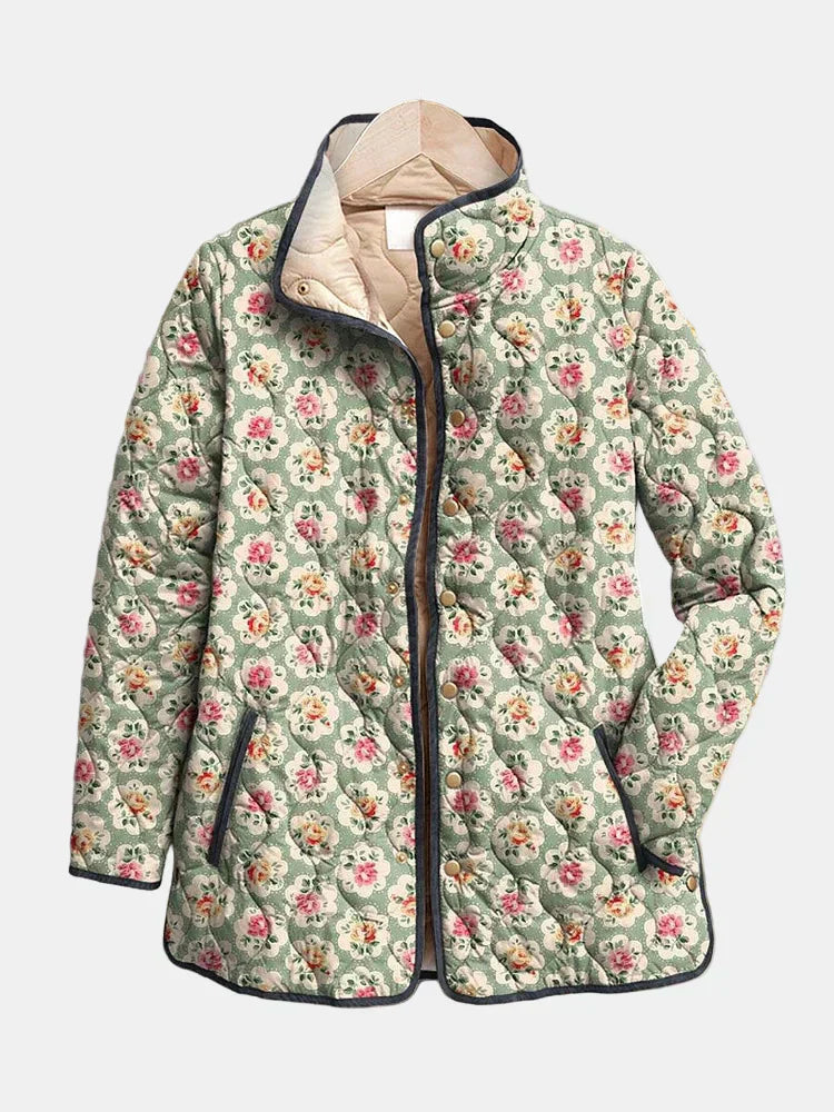 Celeste | Vintage Floral Quilted Jacket
