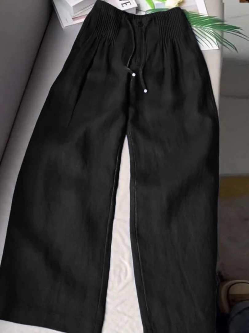 Annabelle | Wide-Leg Cotton Linen Pants