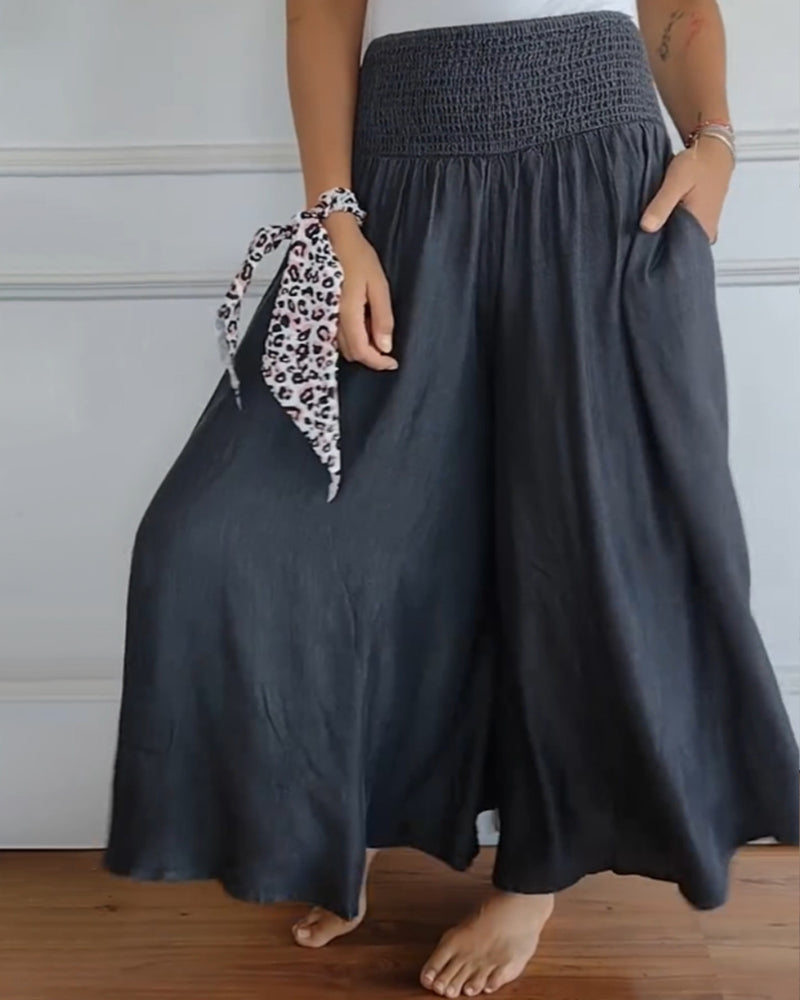 Delphine | Flowing Wide-Leg Trousers