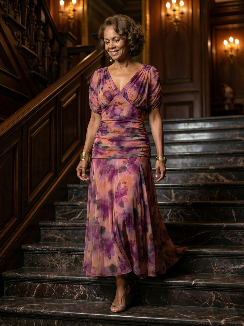 Aurelia | Off Shoulder Flow Midi Dress