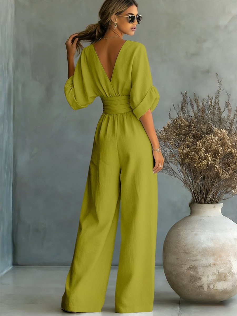 Nokwezisa | Essential V-Neck Jumpsuit