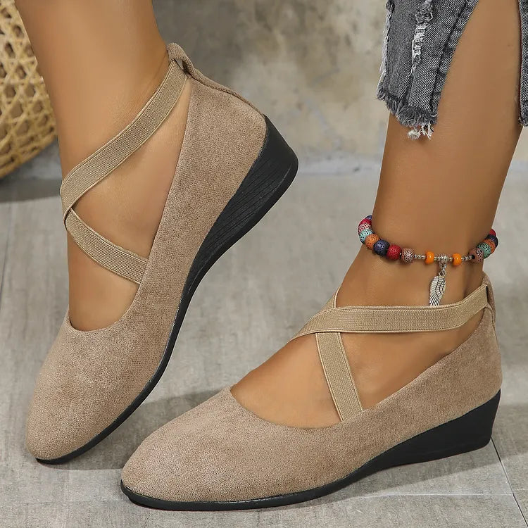 Keneilwe | Faux Suede Orthopedic Wedge Flat