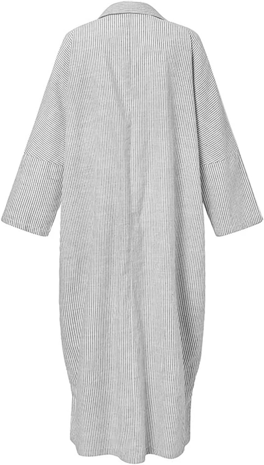 Isabelle | Striped Long Sleeve Shirt Dress