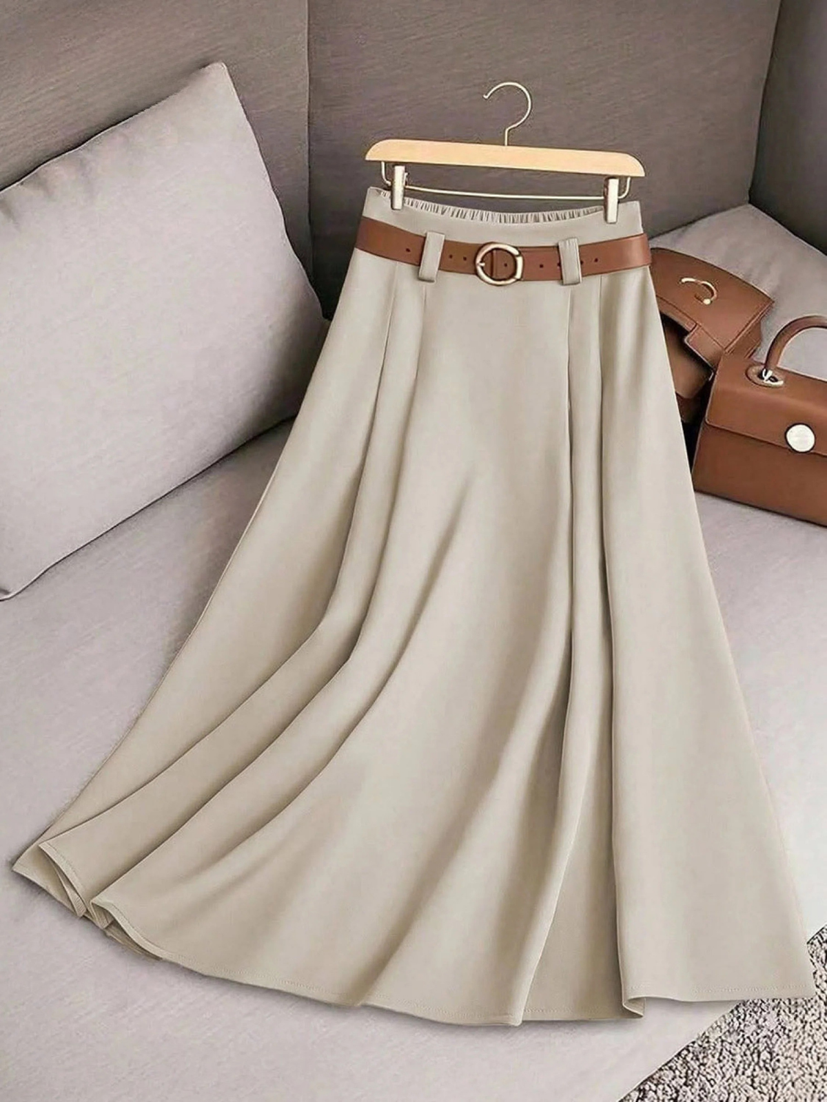 Vivienne | High Waist A-Line Skirt