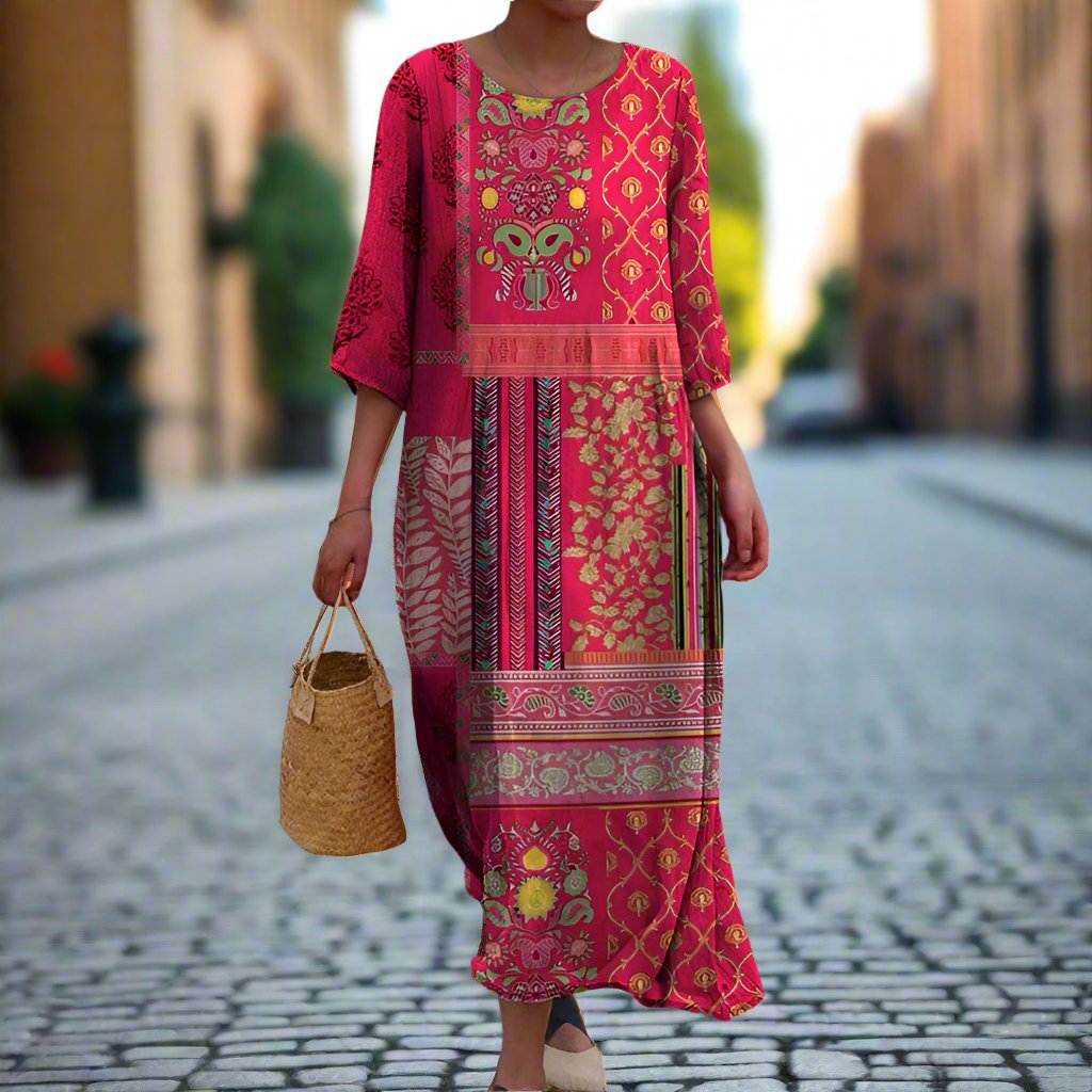 Zara | Flowy Ethnic Maxi Dress